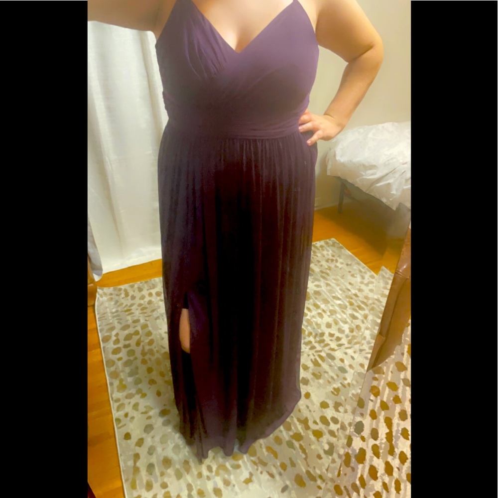 David’s Bridal Bridesmaid Dress in Plum size 20